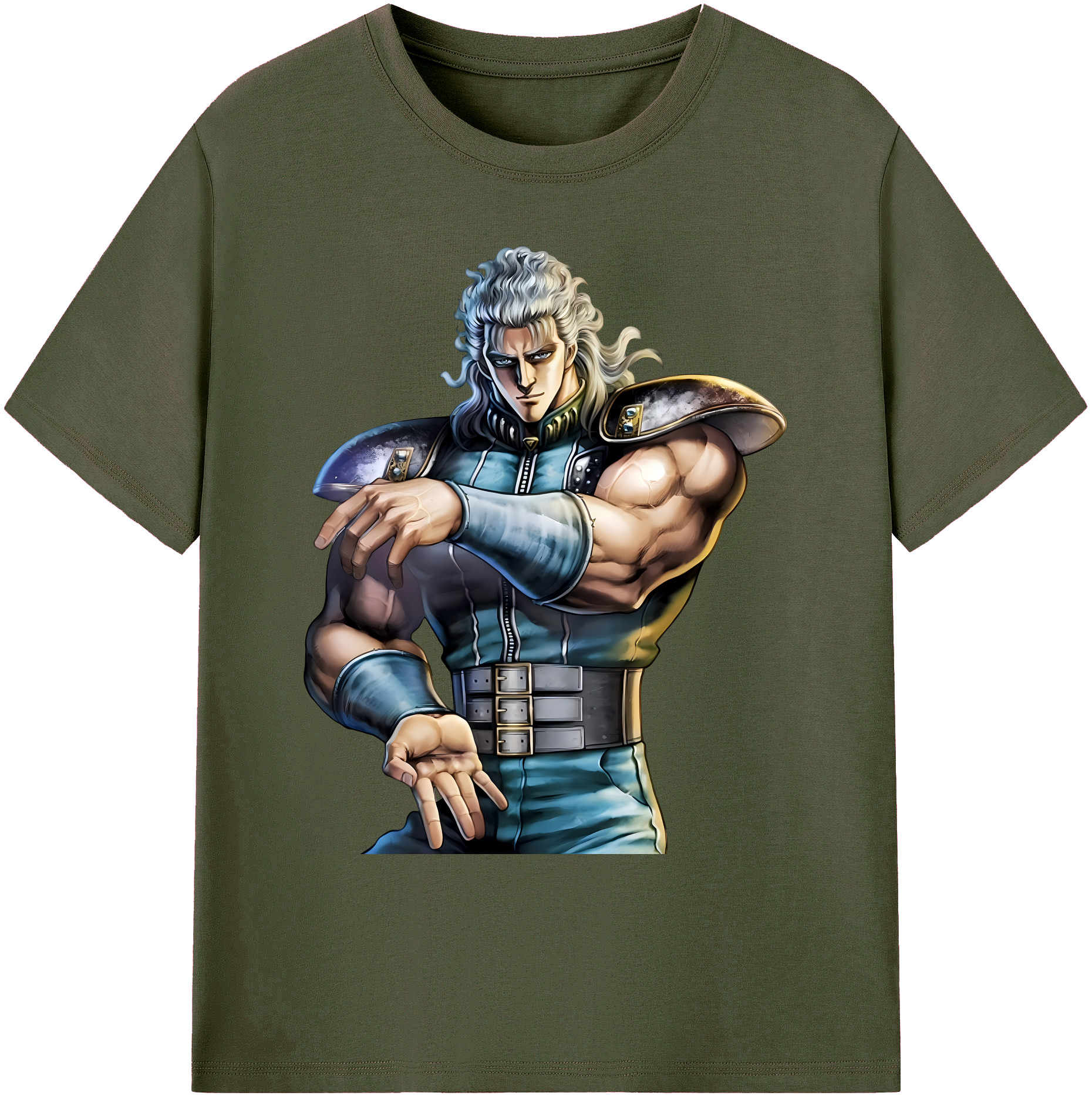 （画像用） 北斗の拳 Fist of the North Star 綿100％ メンズ半袖Tシャツ｜肌触りやわらか＆通気性